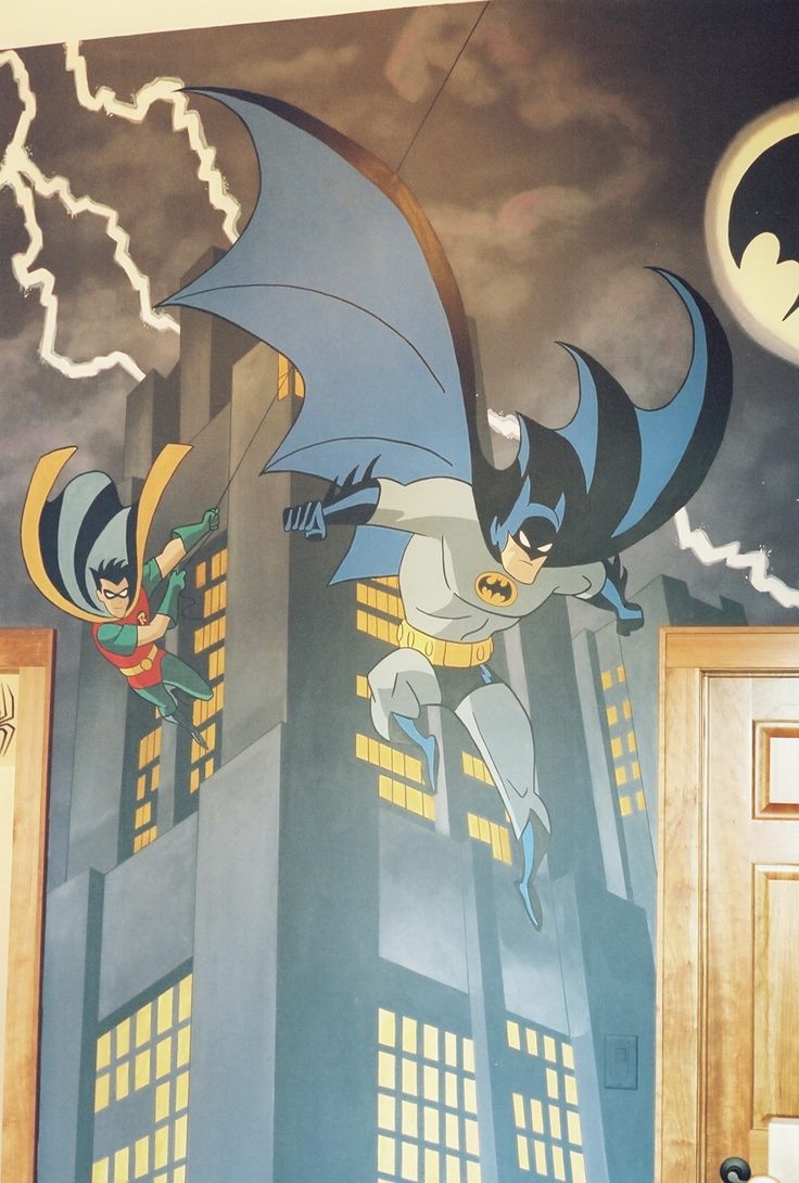 Batman And Robin Mural 4
