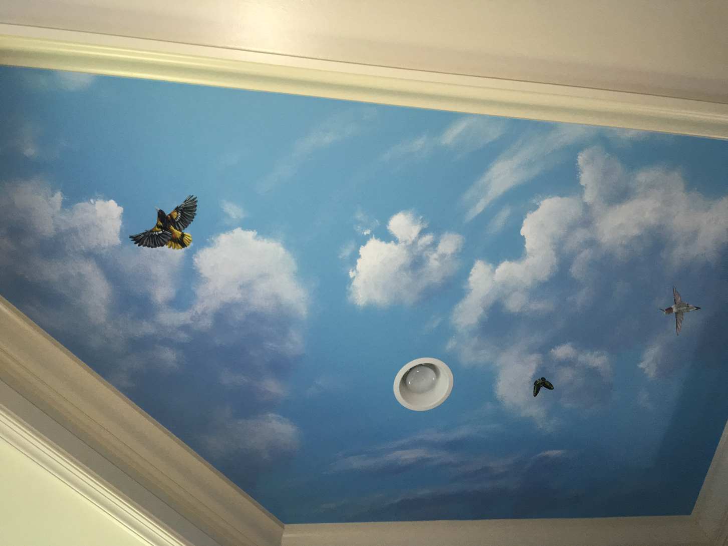 Birds And Butterflies Ceiling Mural 12