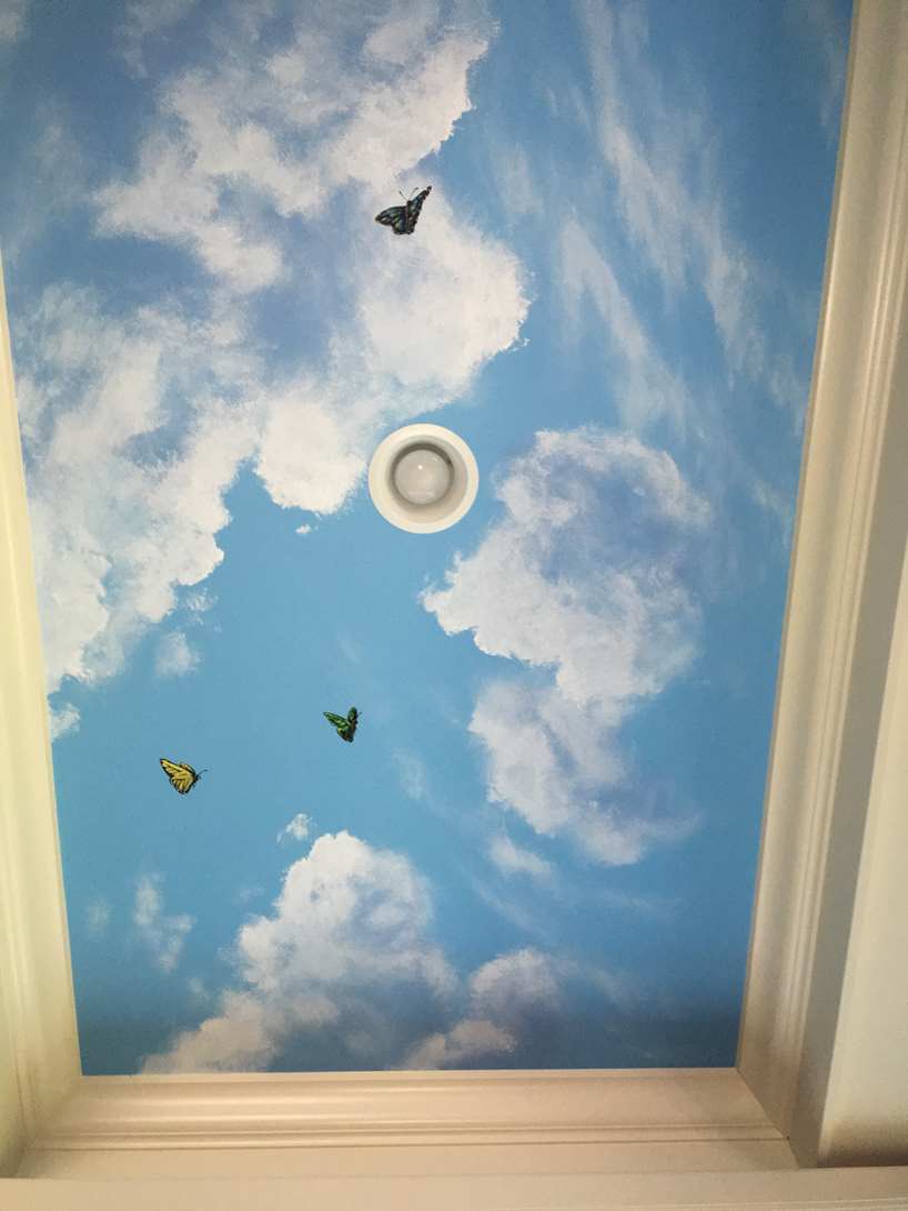 Birds And Butterflies Ceiling Mural 14