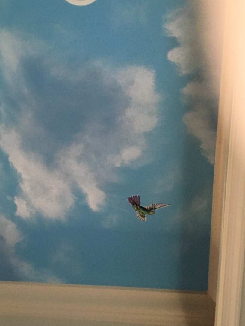 Birds And Butterflies Ceiling Mural 9