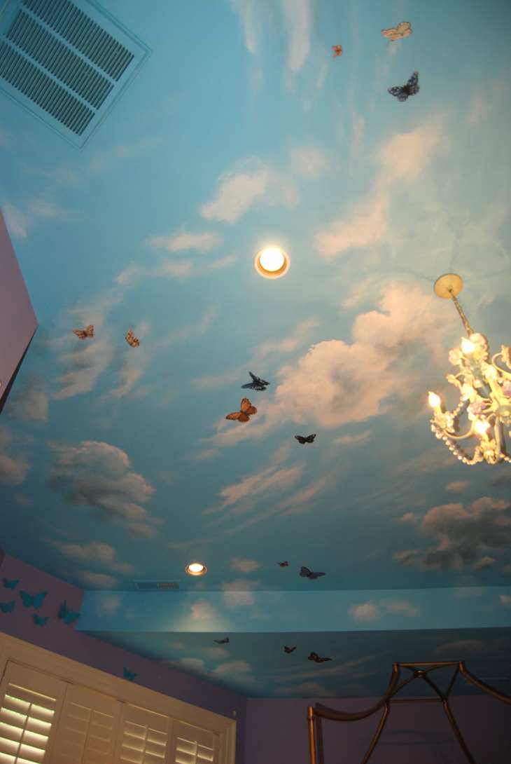 Butterfly Ceiling Mural 3 1