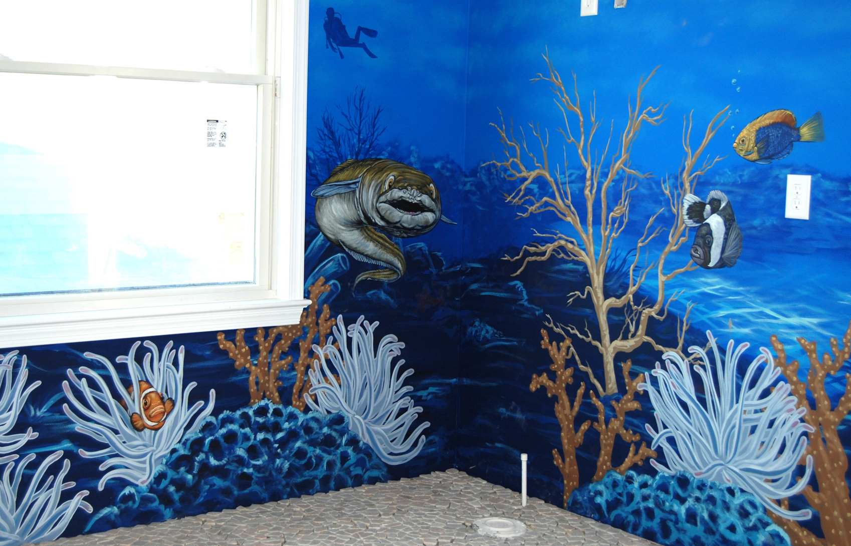 Coral Reef Dive Site Mural 20