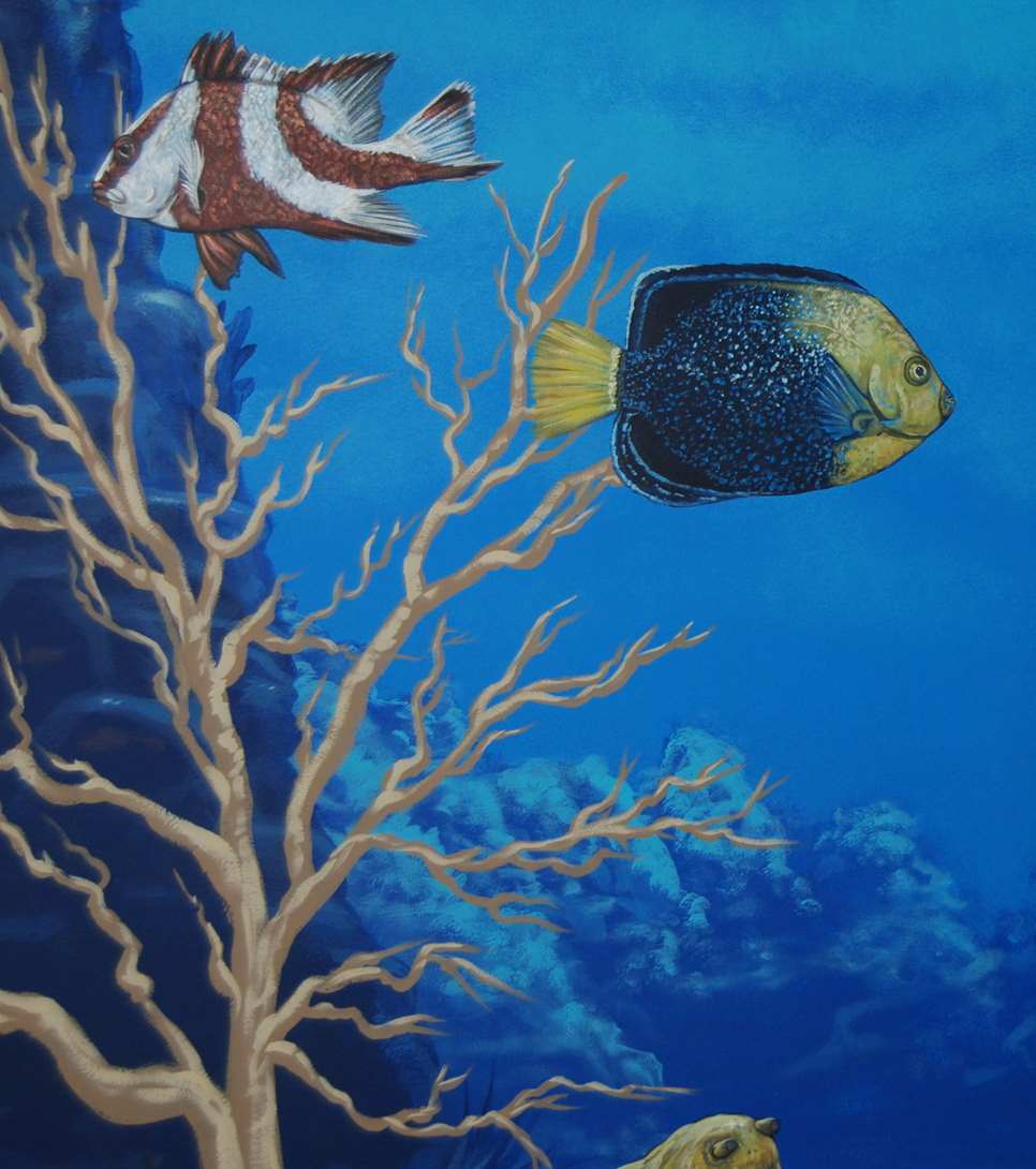 Coral Reef Dive Site Mural 25