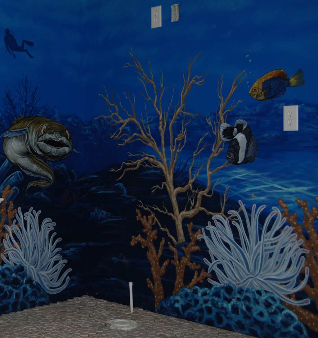 Coral Reef Dive Site Mural 28
