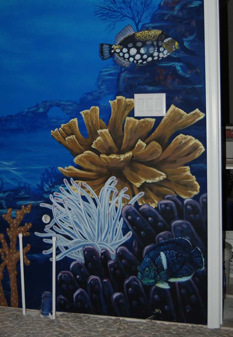 Coral Reef Dive Site Mural 30