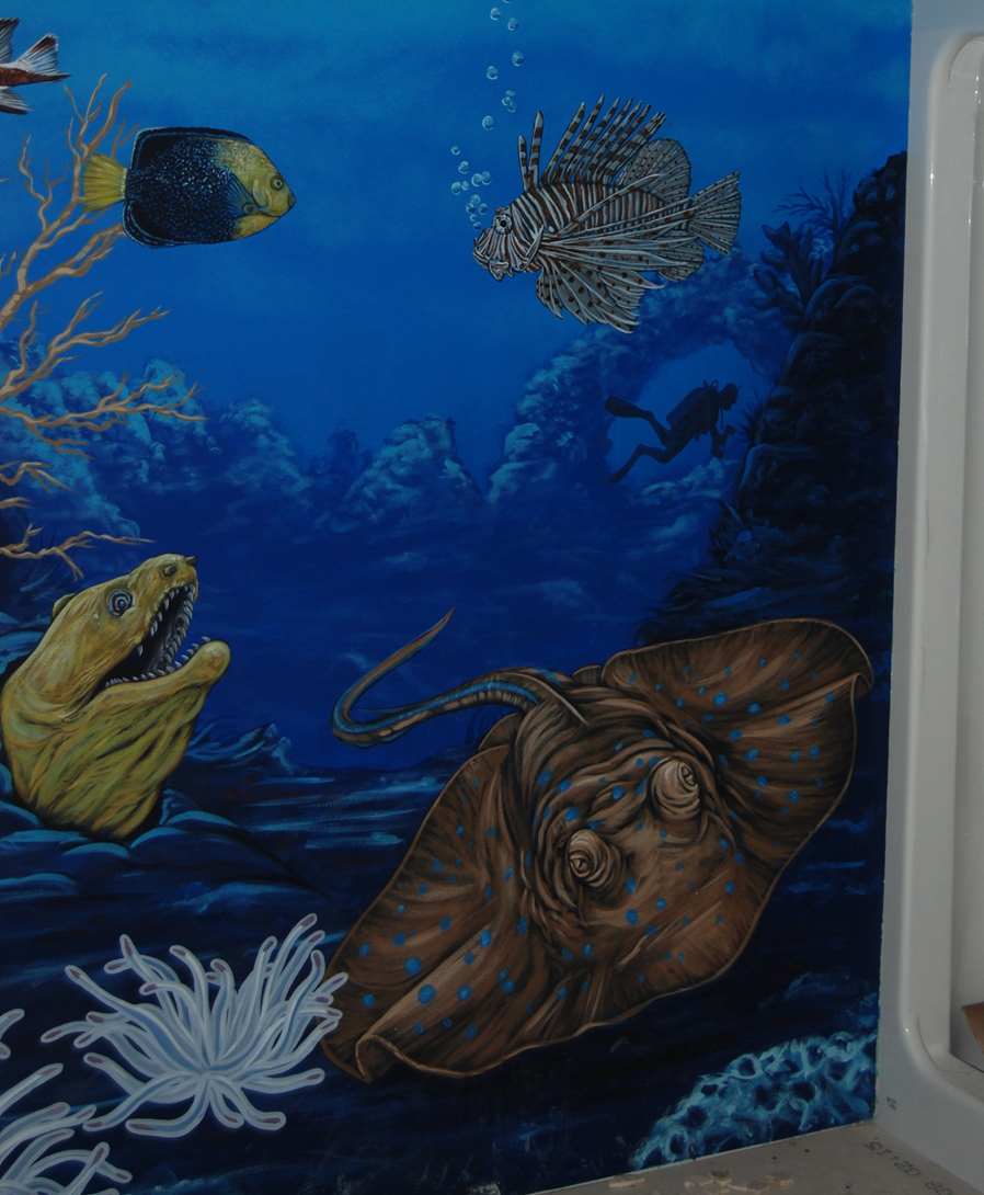 Coral Reef Dive Site Mural 32