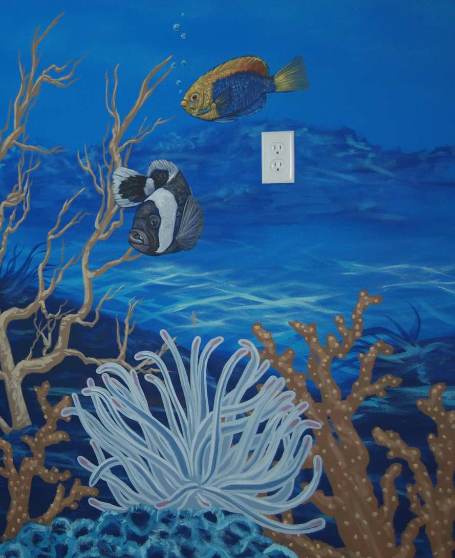 Coral Reef Dive Site Mural 37