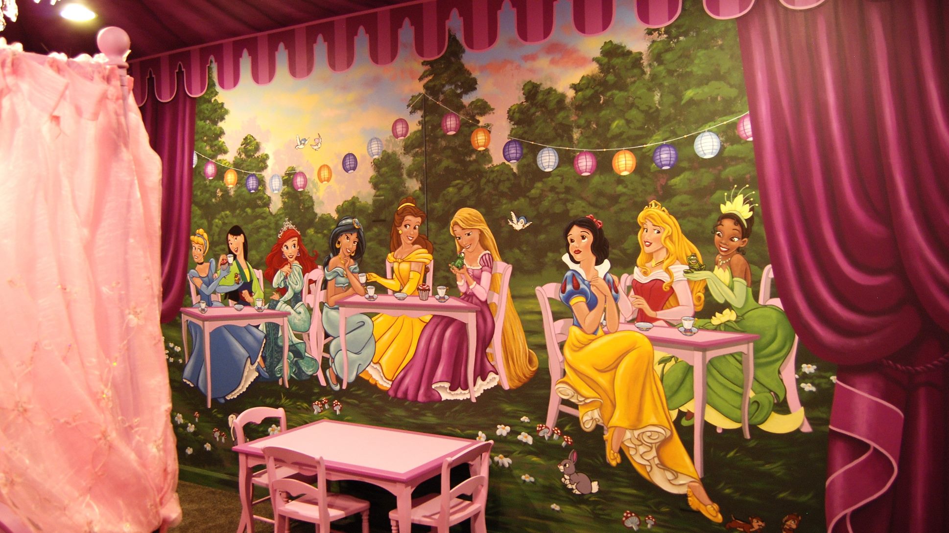 Disney Princess Tea Party Mural 8