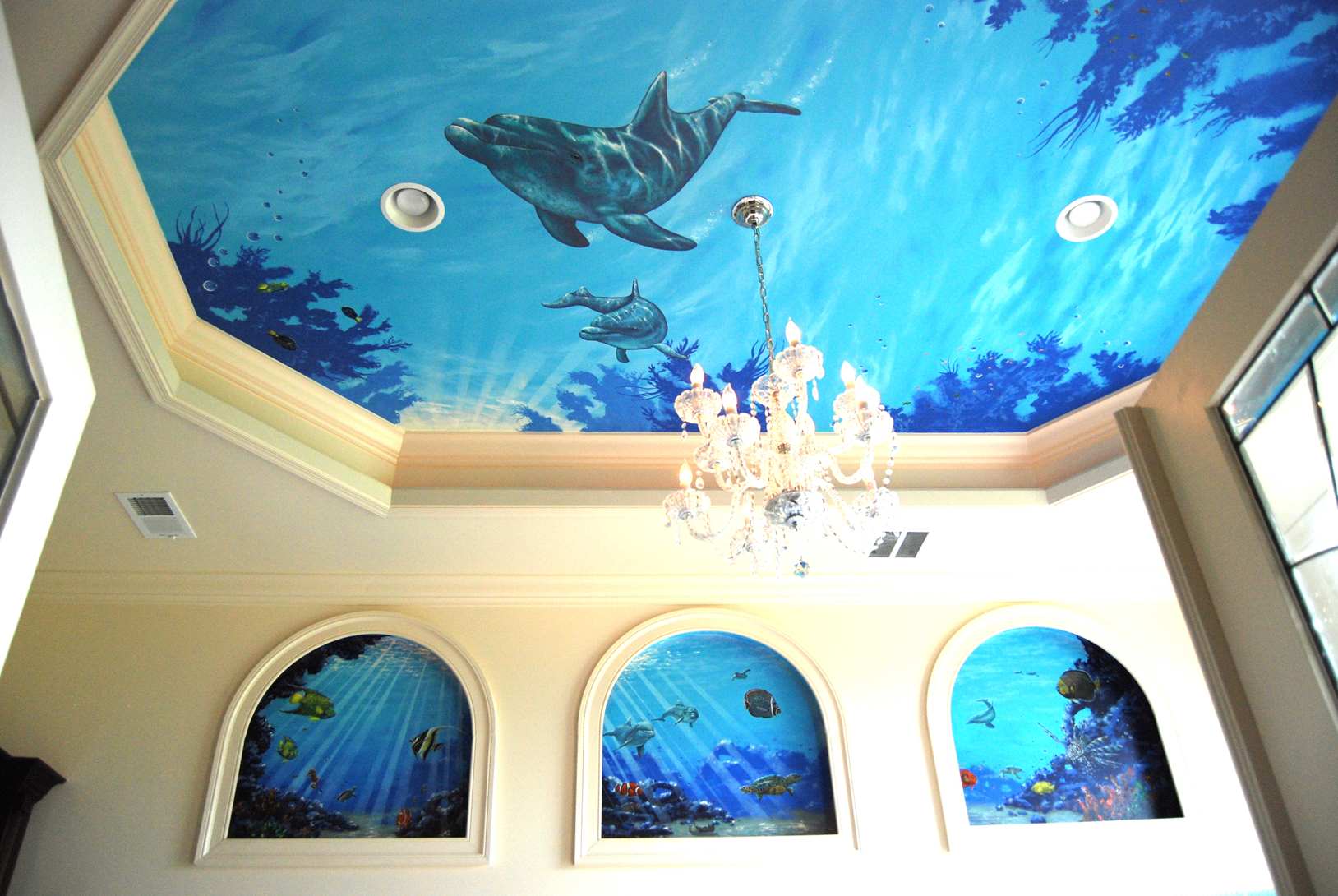 Dolphin Ceiling Mural 1