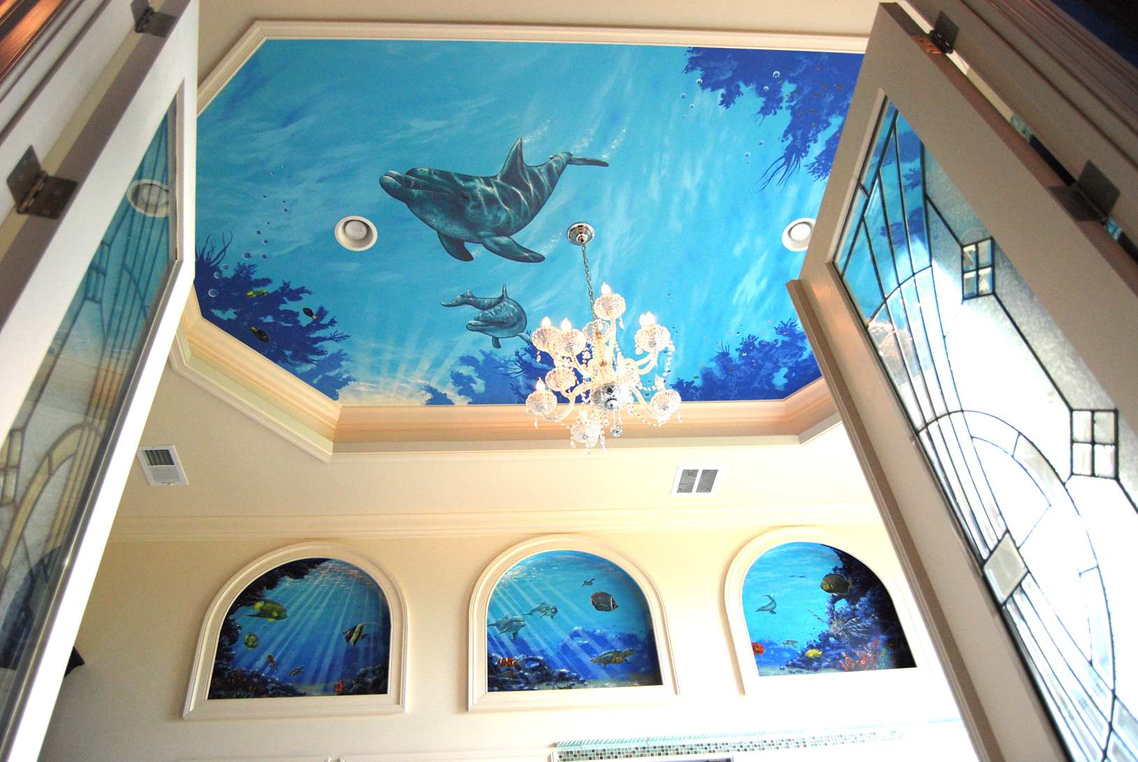 Dolphin Ceiling Mural 4