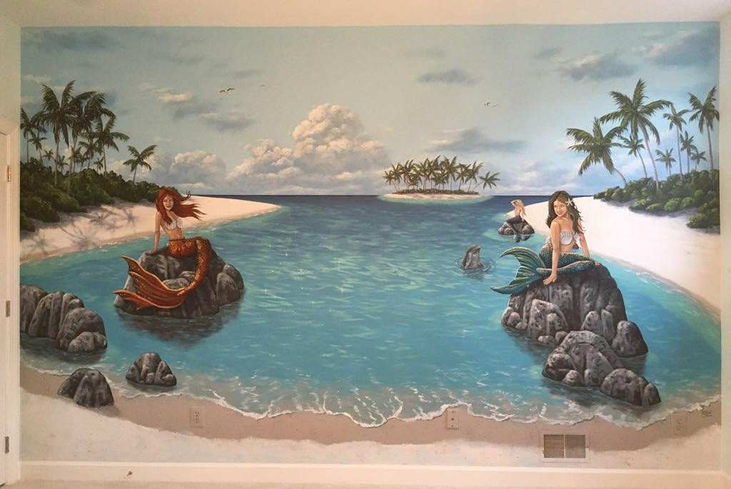 Mermaid Lagoon Mural 1 1