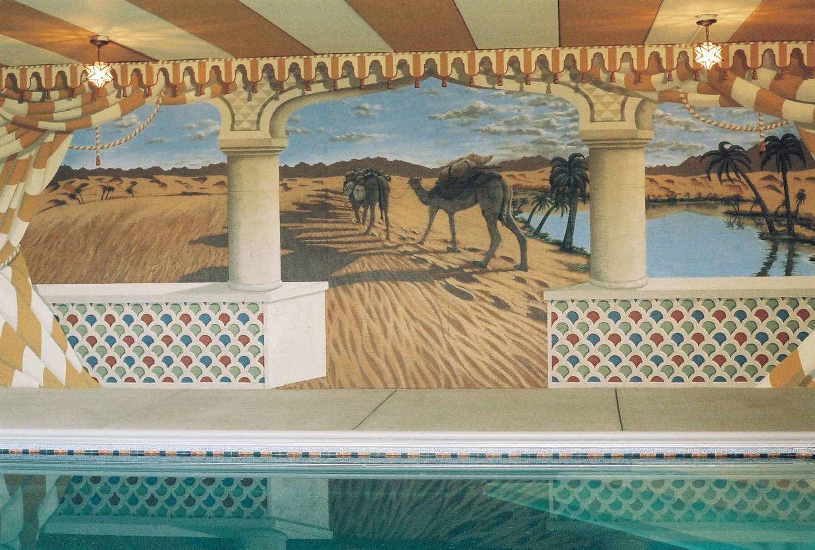 Moroccan Indoor Pool Mural 1