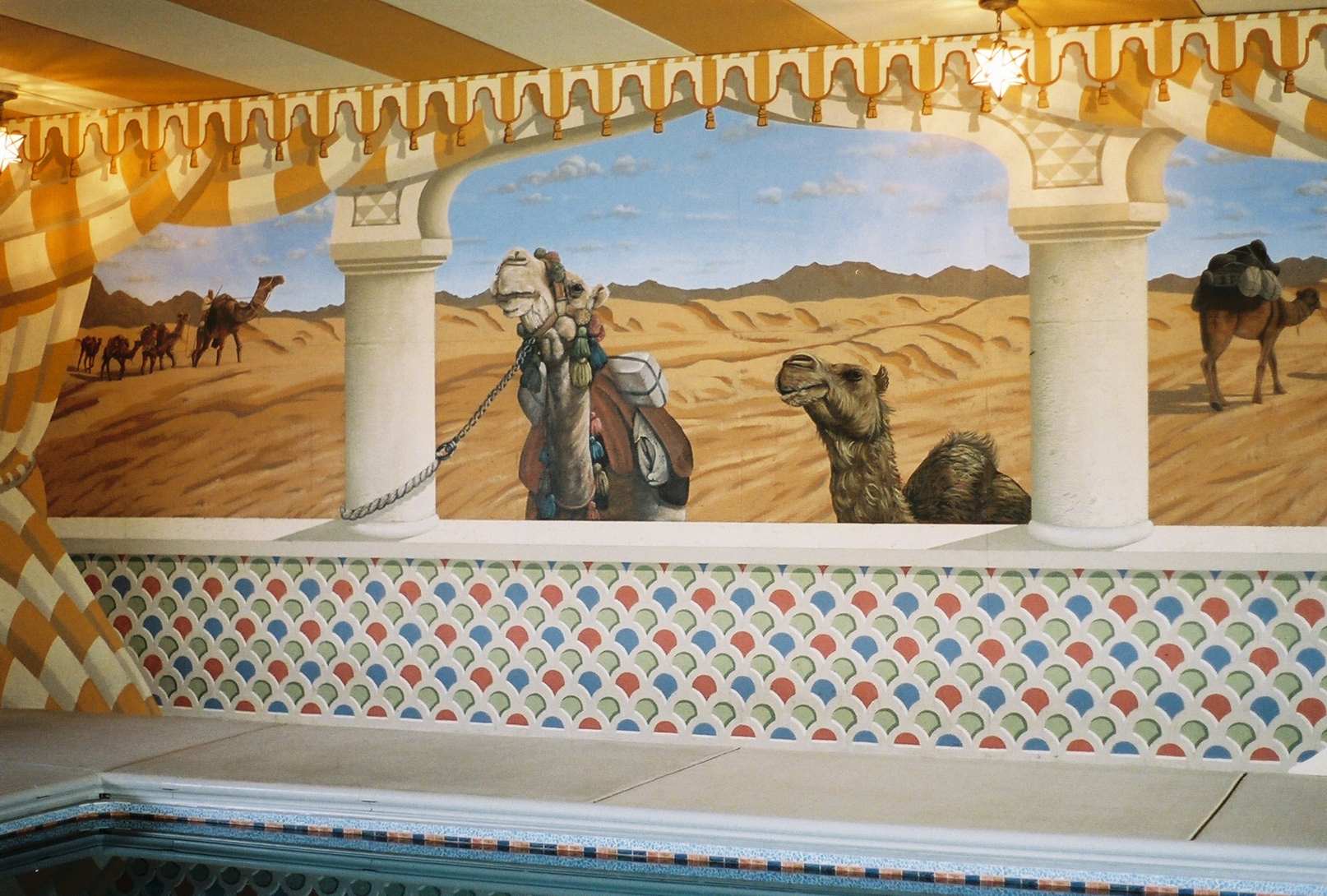 Moroccan Indoor Pool Mural 4