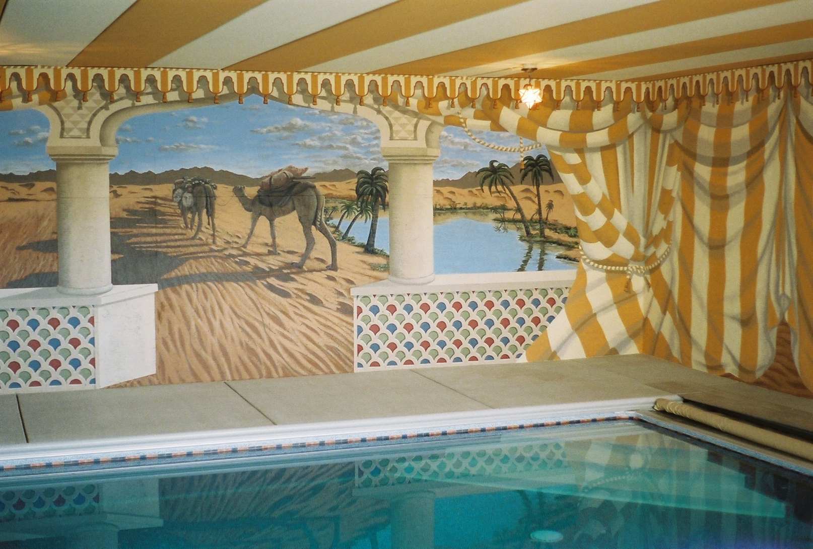 Moroccan Indoor Pool Mural 6