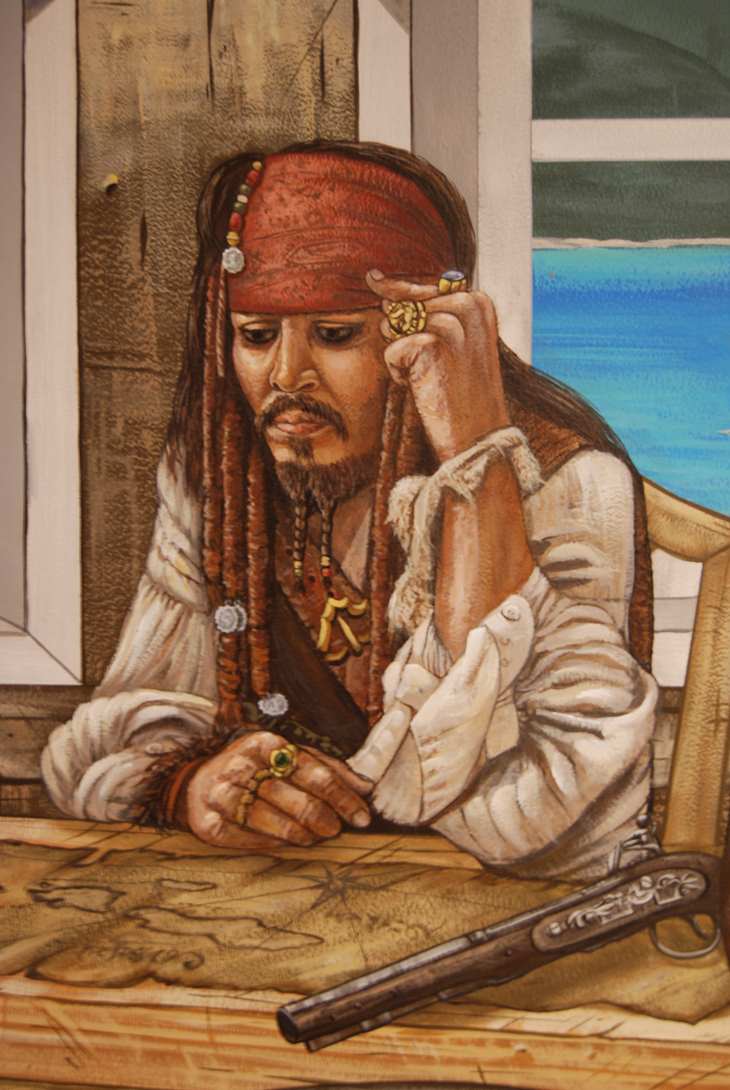 Pirate Ship Mural 21