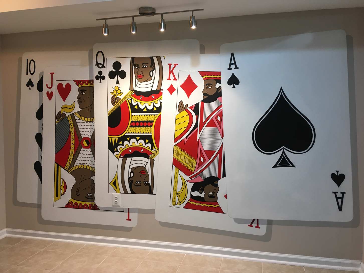 Poker Cards Mural 1