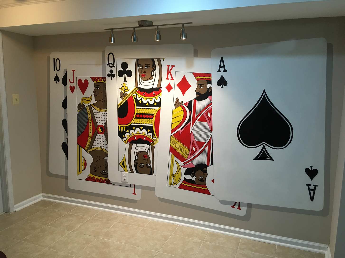 Poker Cards Mural 4
