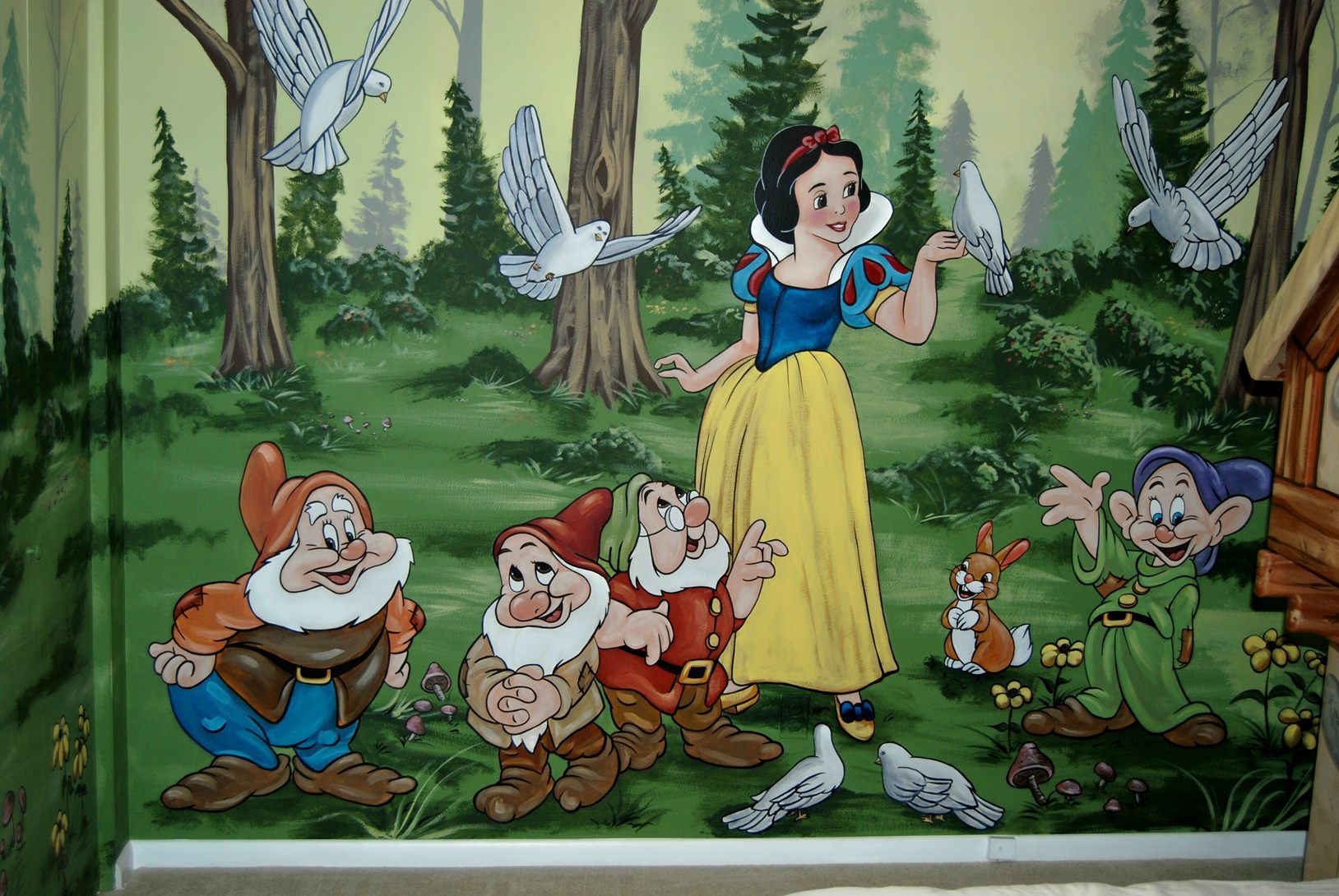 Snow White Forest Mural 1