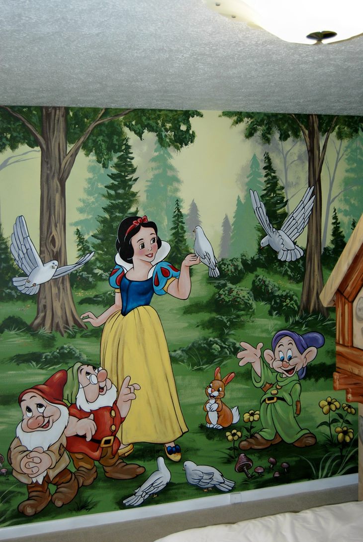 Snow White Forest Mural 11