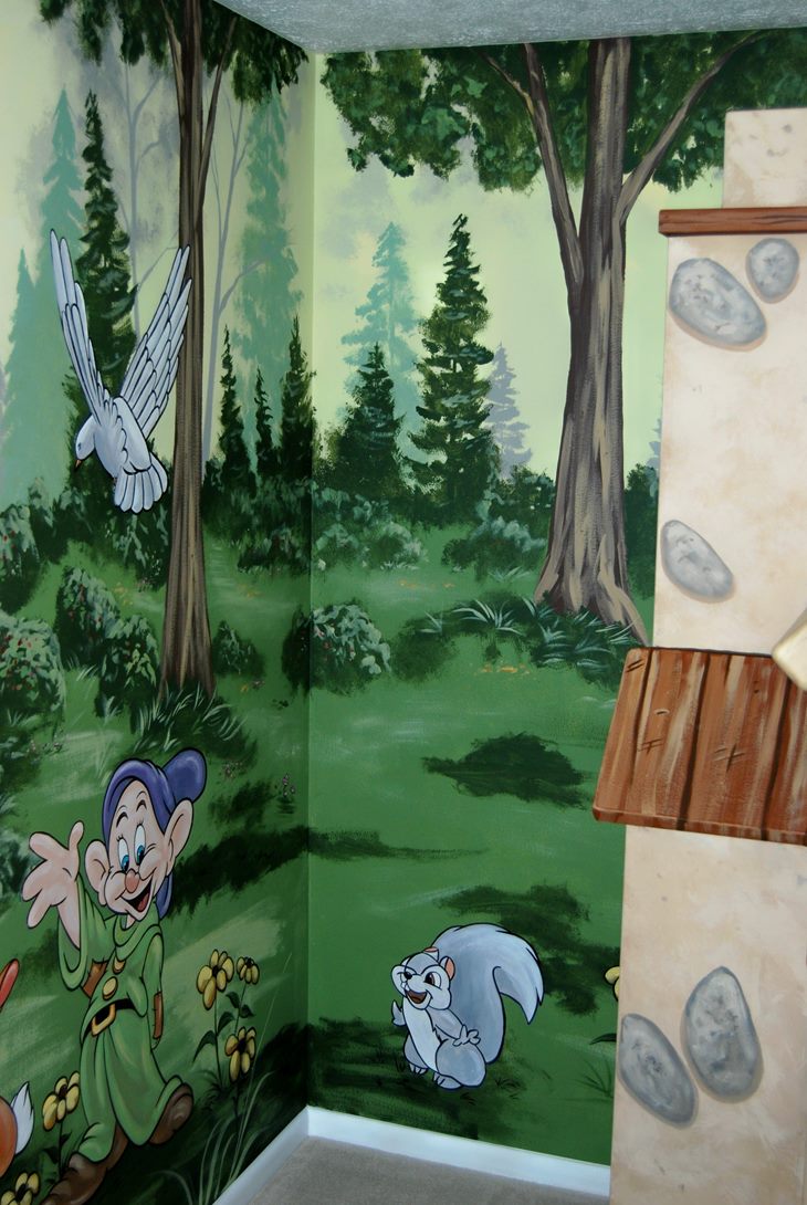 Snow White Forest Mural 2
