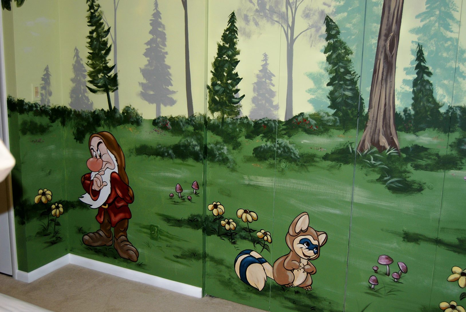Snow White Forest Mural 3