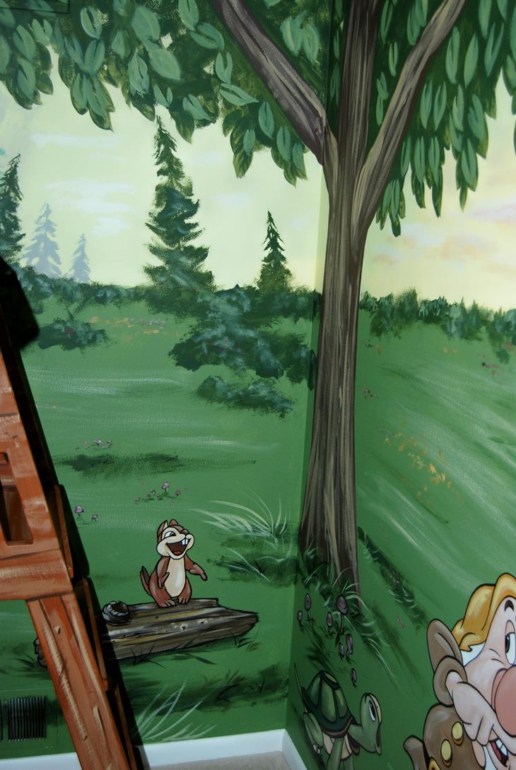 Snow White Forest Mural 6