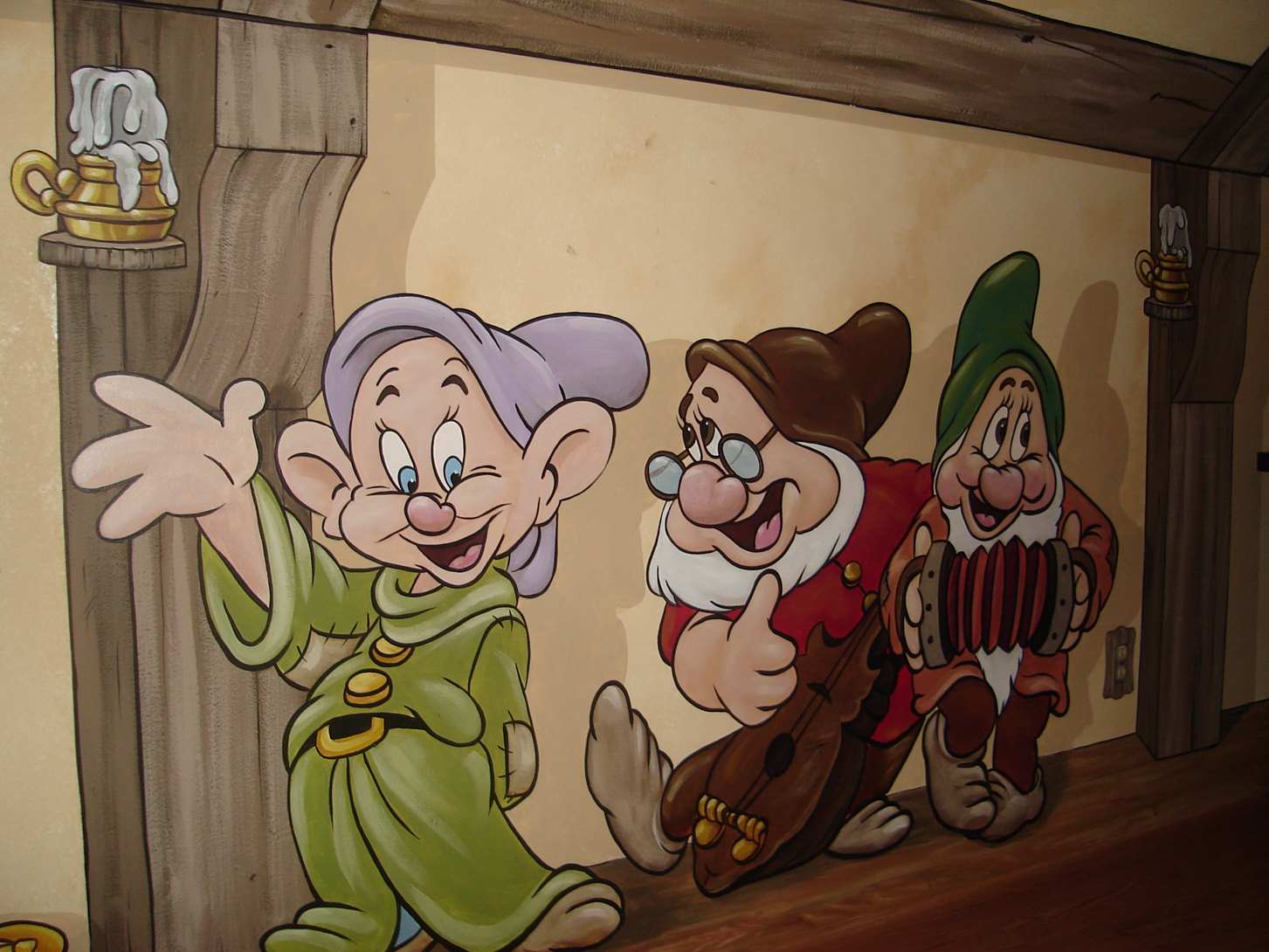 Snow White And The Seven Dwarfs Cottage Mural 11