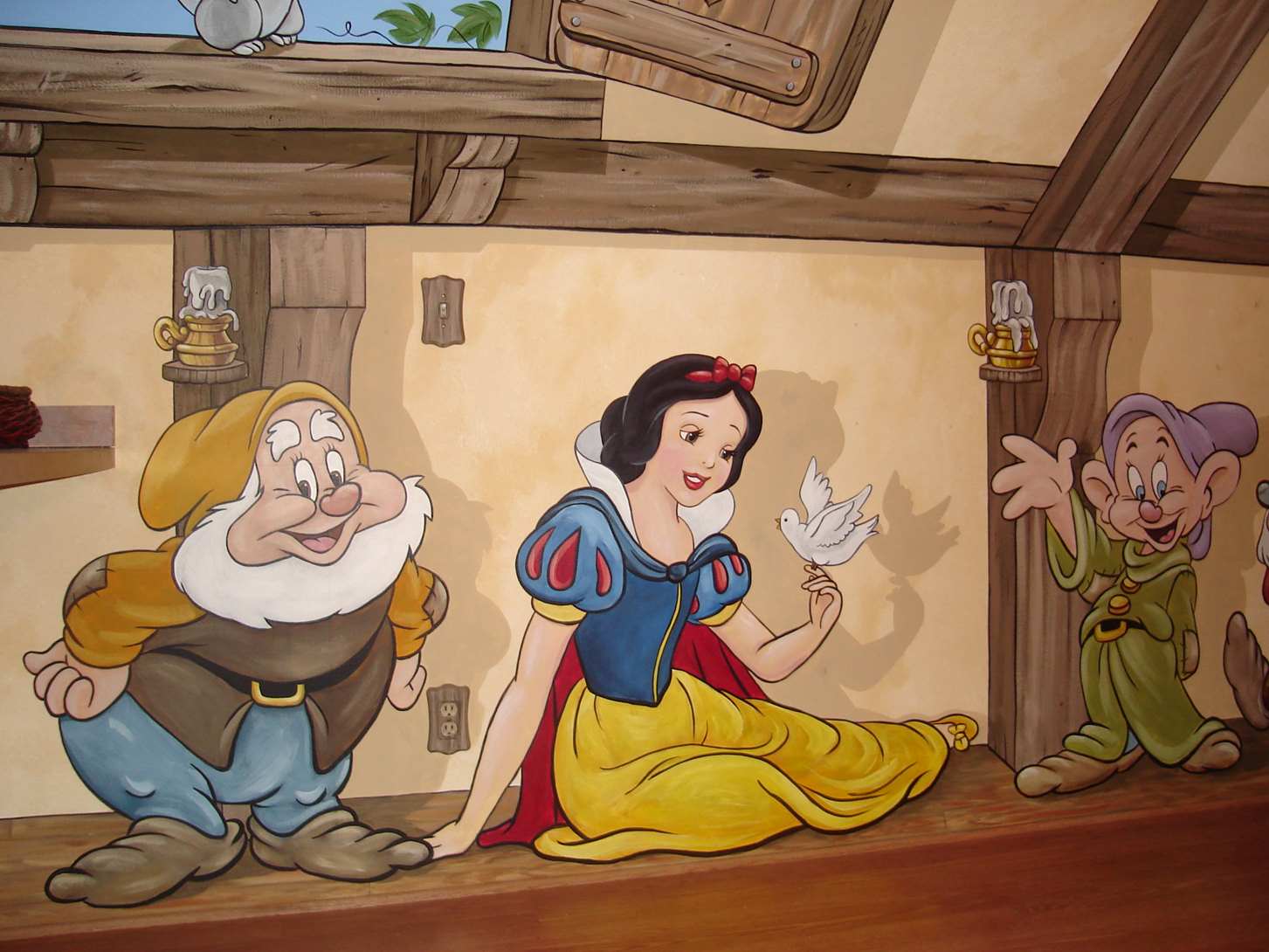 Snow White And The Seven Dwarfs Cottage Mural 26