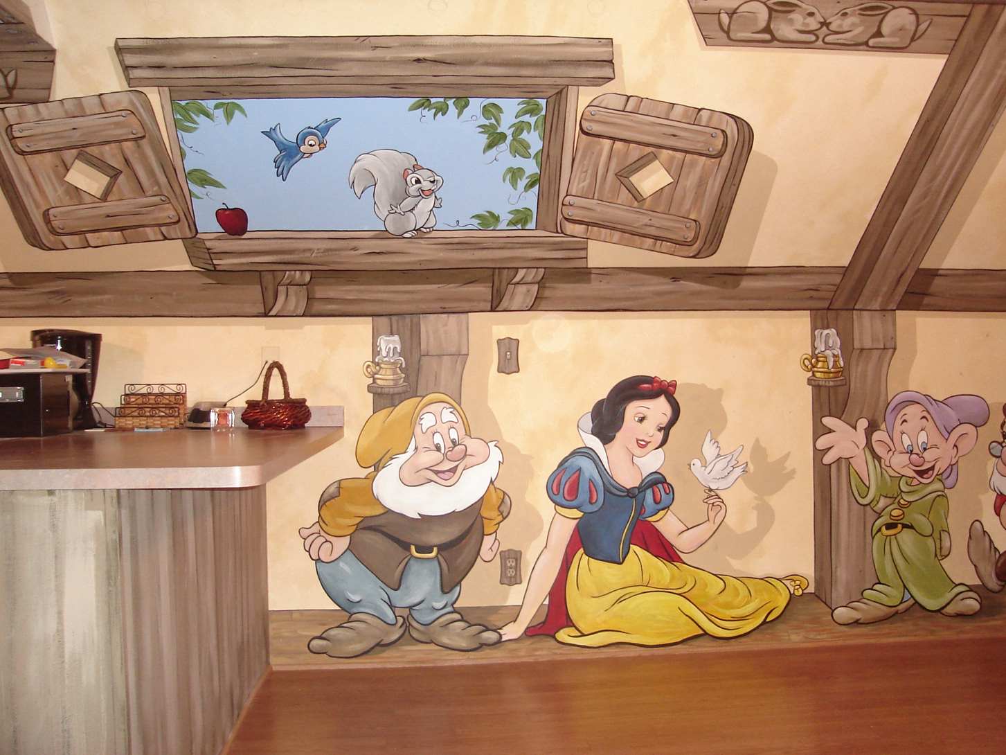 Snow White And The Seven Dwarfs Cottage Mural 46