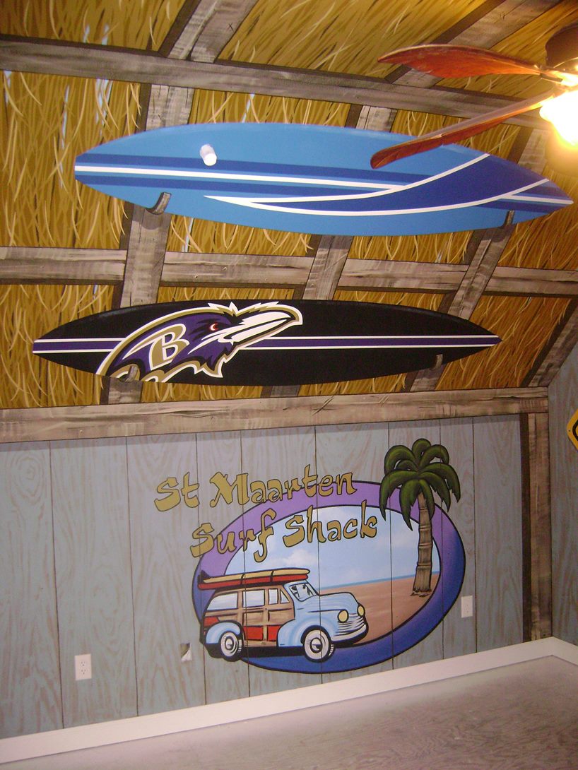Surf Shack Mural 15