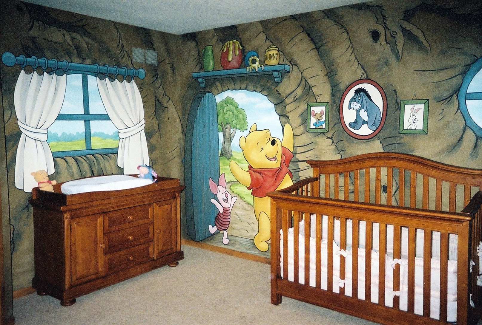 Winnie The Pooh House Mural 1