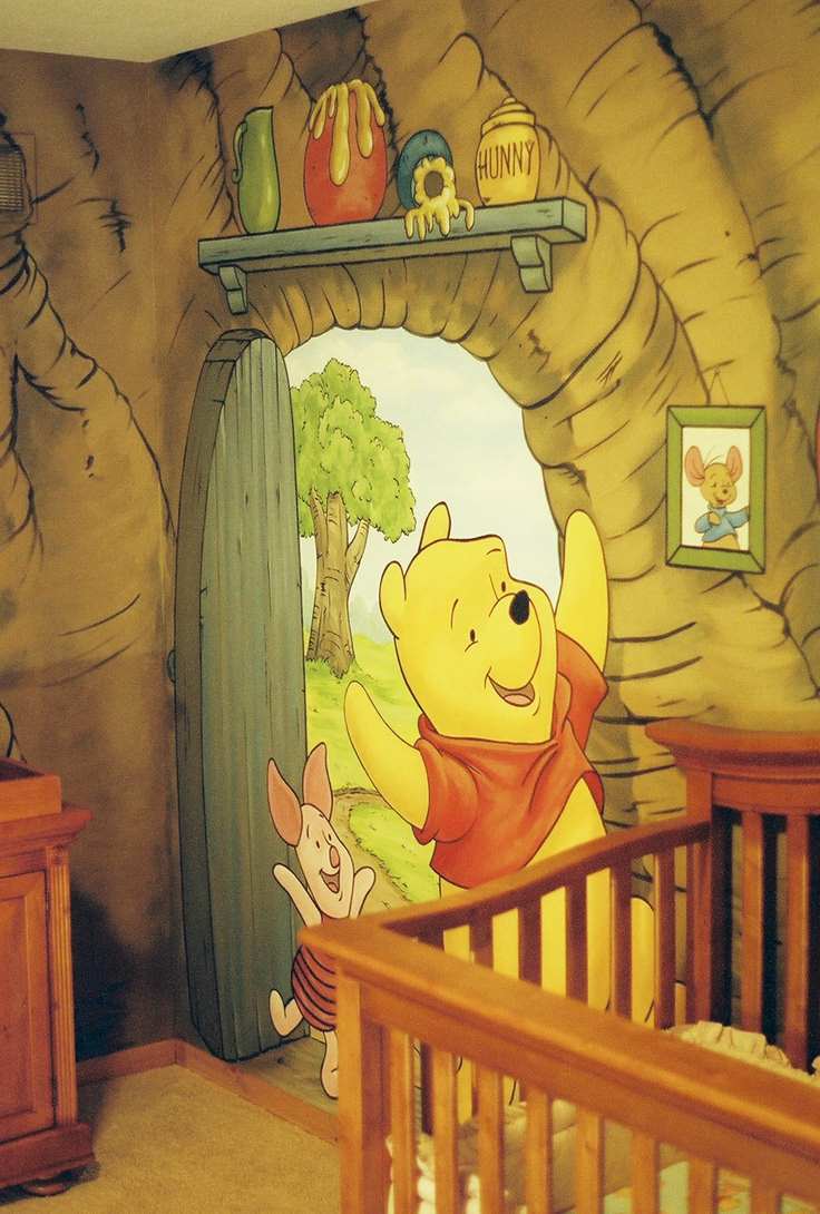 Winnie The Pooh House Mural 14