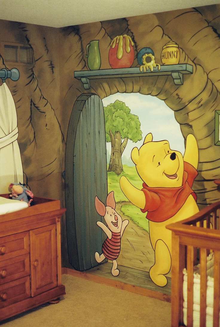 Winnie The Pooh House Mural 4